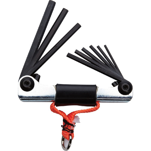 Proto Tether-Ready 9 Piece Folding Hex Key Set - Industrial Tool & Supply