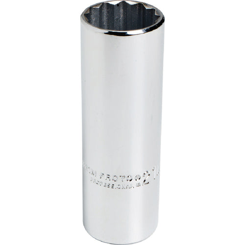 ‎Proto 1/2″ Drive Deep Socket 18 mm - 12 Point - Industrial Tool & Supply