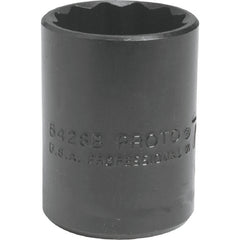 ‎Proto 1/2″ Drive Black Oxide Socket 9/16″ - 12 Point - Industrial Tool & Supply