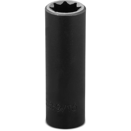 ‎Proto 1/2″ Drive Deep Impact Socket 9/16″ - 8 Point - Industrial Tool & Supply