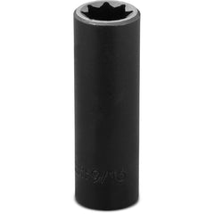 ‎Proto 1/2″ Drive Deep Impact Socket 9/16″ - 8 Point - Industrial Tool & Supply