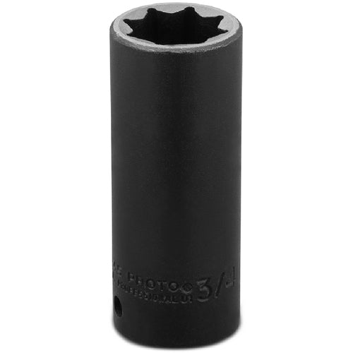 ‎Proto 1/2″ Drive Deep Impact Socket 3/4″ - 8 Point - Industrial Tool & Supply