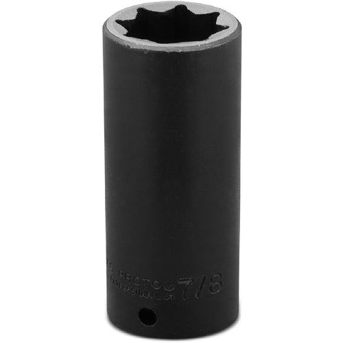 ‎Proto 1/2″ Drive Deep Impact Socket 7/8″ - 8 Point - Industrial Tool & Supply