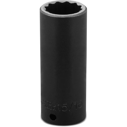 ‎Proto 1/2″ Drive Deep Impact Socket 15/16″ - 12 Point - Industrial Tool & Supply