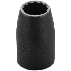 ‎Proto 1/2″ Drive Thin Wall Impact Socket 13 mm - 12 Point - Industrial Tool & Supply