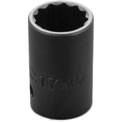 ‎Proto 1/2″ Drive Thin Wall Impact Socket 17 mm - 12 Point - Industrial Tool & Supply