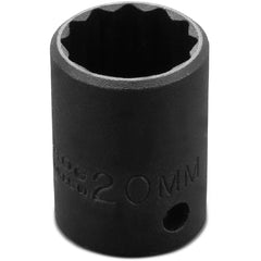 ‎Proto 1/2″ Drive Thin Wall Impact Socket 20 mm - 12 Point - Industrial Tool & Supply