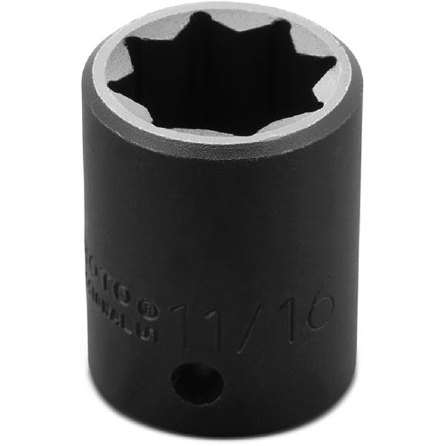 ‎Proto 1/2″ Drive Impact Socket 11/16″ - 8 Point - Industrial Tool & Supply