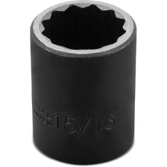 ‎Proto 1/2″ Drive Impact Socket 15/16″ - 12 Point - Industrial Tool & Supply