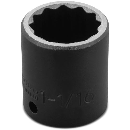 ‎Proto 1/2″ Drive Impact Socket 1-1/16″ - 12 Point - Industrial Tool & Supply