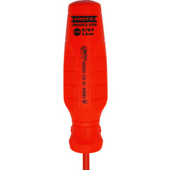 Proto VDE Insulated Cabinet Screwdriver- 9/64 × 4″ - Industrial Tool & Supply