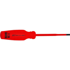 Proto VDE Insulated Cabinet Screwdriver- 7/32″ × 5″ - Industrial Tool & Supply