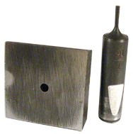 Punch & Die Set for Bench Punch - 3/8" Square - Industrial Tool & Supply