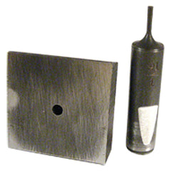 Punch & Die Set for Bench Punch - 7/64″ Round Shape - Industrial Tool & Supply