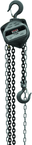 S90-100-10, 1-Ton Hand Chain Hoist with 10' Lift - Industrial Tool & Supply