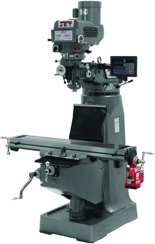 JTM-4VS Mill With Newall DP700 DRO and X- Axis Powerfeed - Industrial Tool & Supply