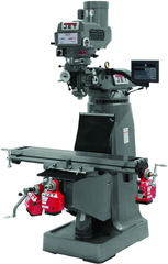 JTM-4VS Mill With 3-Axis Newall DP700 DRO (Quill) With X-Axis Powerfeed - Industrial Tool & Supply