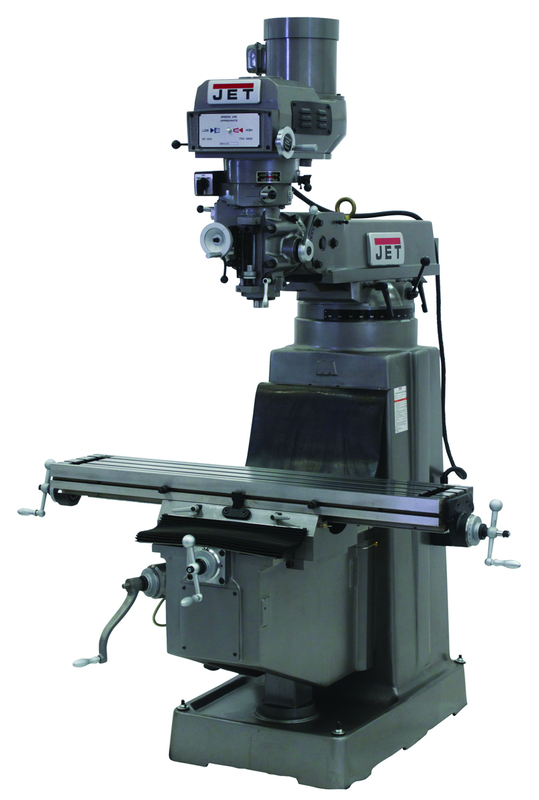 JTM-1050 Mill With ACU-RITE 200S DRO With X-Axis Powerfeed - Industrial Tool & Supply