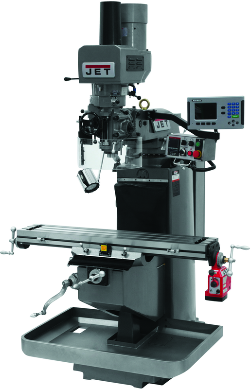 JTM-949EVS Mill With Acu-Rite 200S DRO With X-Axis Powerfeed and Air Powered Drawbar - Industrial Tool & Supply