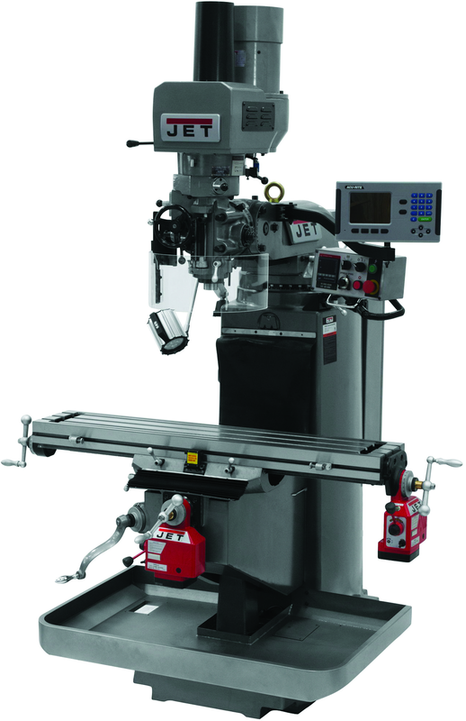 JTM-949EVS Mill With Acu-Rite 200S DRO With X and Y-Axis Powerfeeds and Air Powered Drawbar - Industrial Tool & Supply