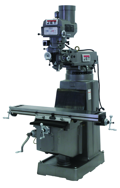 JTM-1050 Mill With Newall DP700 DRO With Power Draw Bar - Industrial Tool & Supply