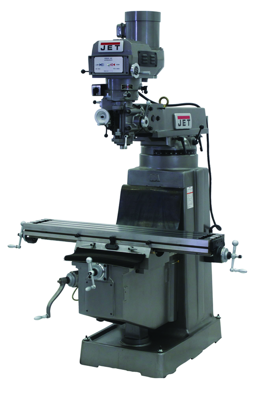 JTM-1050 Mill With Newall DP700 DRO With X and Y-Axis Powerfeeds - Industrial Tool & Supply