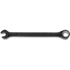 Proto Black Chrome Combination Non-Reversible Ratcheting Wrench 3/8″ - Spline - Industrial Tool & Supply