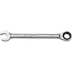 ‎Proto Full Polish Combination Non-Reversible Ratcheting Wrench 8 mm - 12 Point - Industrial Tool & Supply