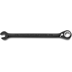 Proto Black Chrome Combination Reversible Ratcheting Wrench 9/32″ - Spline - Industrial Tool & Supply