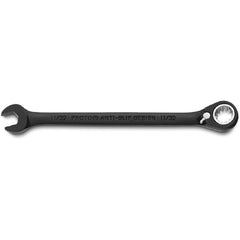 Proto Black Chrome Combination Reversible Ratcheting Wrench 11/32″ - Spline - Industrial Tool & Supply