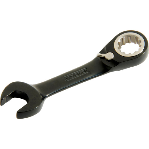 Proto Black Chrome Combination Stubby Reversible Ratcheting Wrench 1/4″ - Spline - Industrial Tool & Supply