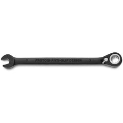 Proto Black Chrome Combination Reversible Ratcheting Wrench 7 mm - Spline - Industrial Tool & Supply