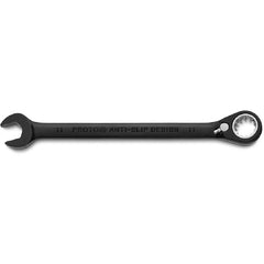 Proto Black Chrome Combination Reversible Ratcheting Wrench 11 mm - Spline - Industrial Tool & Supply