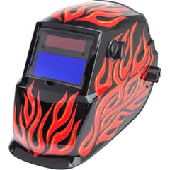 ‎Red Steel Auto Darkening Helmet Variable Shade 9-13 - Industrial Tool & Supply