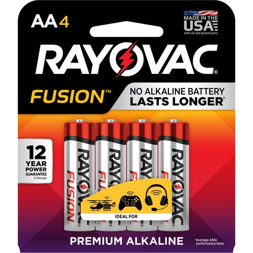 AA Fusion Alkaline Batteries-4Pk - Industrial Tool & Supply