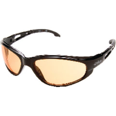 Amber Lens- Fog/Scratch Resistant- Flex Nylon Black Frame - Industrial Tool & Supply