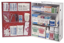 First Aid Kit - 3-Shelf Industrial Cabinet - Industrial Tool & Supply