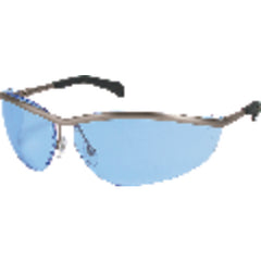 Safety Glasses - Light Blue Lens - Metal Frame - KD2 Style - Industrial Tool & Supply