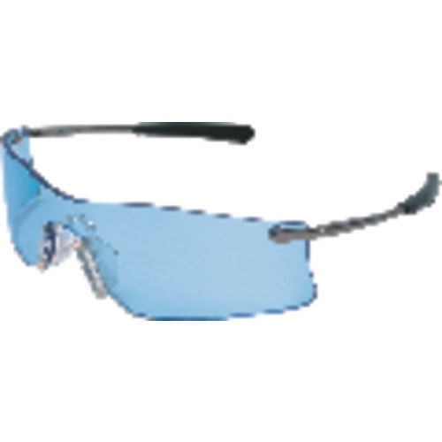 Safety Glasses - Light Blue - Anti-Fog Lens - Metal T4 Style - Industrial Tool & Supply