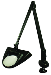40" LED Magnifier 2.25X Clamp Base W/ Floating Arm Hi-Lighter - Industrial Tool & Supply