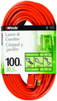 Woods Extension Cord - 100' Medium Duty 1-Outlet (Outdoor Style) - Industrial Tool & Supply