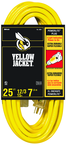 Yellow Jacket Extension Cord - 25' Extra Heavy Duty 1-Outlet (Powerlite) - Industrial Tool & Supply