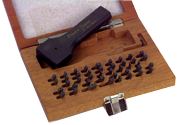 112 Pc. Figure & Letter Stamps Set with Holder - 1/8" - Industrial Tool & Supply