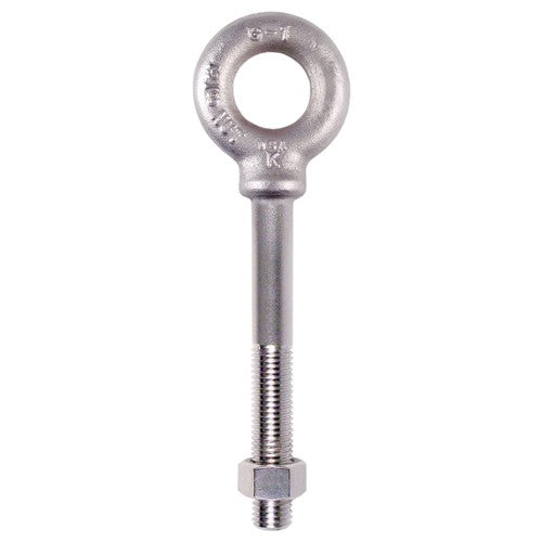 Plain Pattern Nut Eye Bolt - 1/2″-13 Thread Size, 1″ Eye Diameter - Industrial Tool & Supply