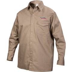 Shirt M - Flame Retardant Cloth Khaki - Industrial Tool & Supply