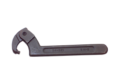 1-1/4 to 3'' Dia. Capacity - 7-1/2'' OAL - Adjustable Pin Spanner Wrench - Industrial Tool & Supply