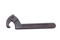 2 to 4-3/4'' Dia. Capacity - 10-1/2'' OAL - Adjustable Pin Spanner Wrench - Industrial Tool & Supply