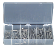 Dowel Pin Assortment - Alloy Steel - 1/16 thru 1/4 Dia - Industrial Tool & Supply