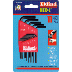 11 Pieces-0.050″-1/4″ Long Arm Style - Hex Key Set - Industrial Tool & Supply