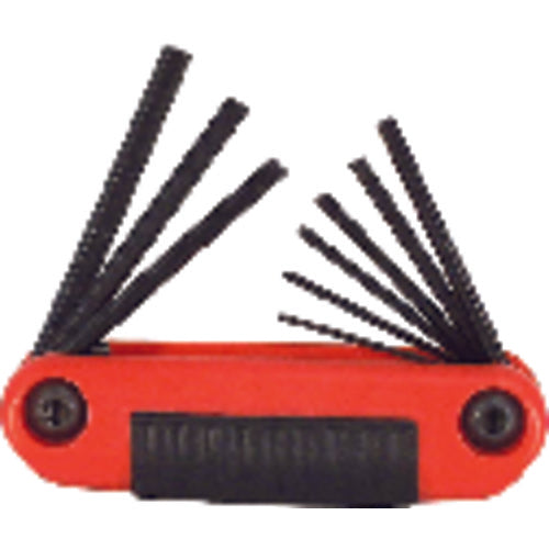 5 Pieces-3/16″-3/8″ Fold Up Style - Hex Key Set - Industrial Tool & Supply